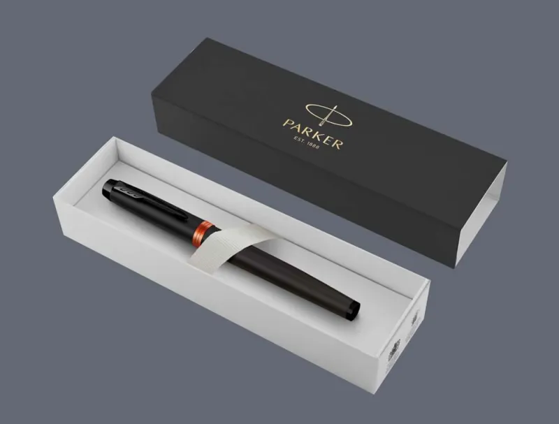 Pióro wieczne Parker IM Professionals Vibrant Ring Flame Orange | Stalówka F - 2172943 + BOX Standard