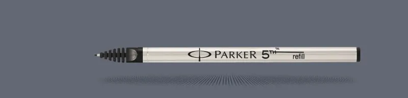 Wkład 5th Parker Czarny | Końcówka F - 1950273