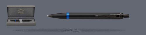 Zestaw Długopis Parker IM Professionals Vibrant Ring Marine Blue + Premium Box - 2172941