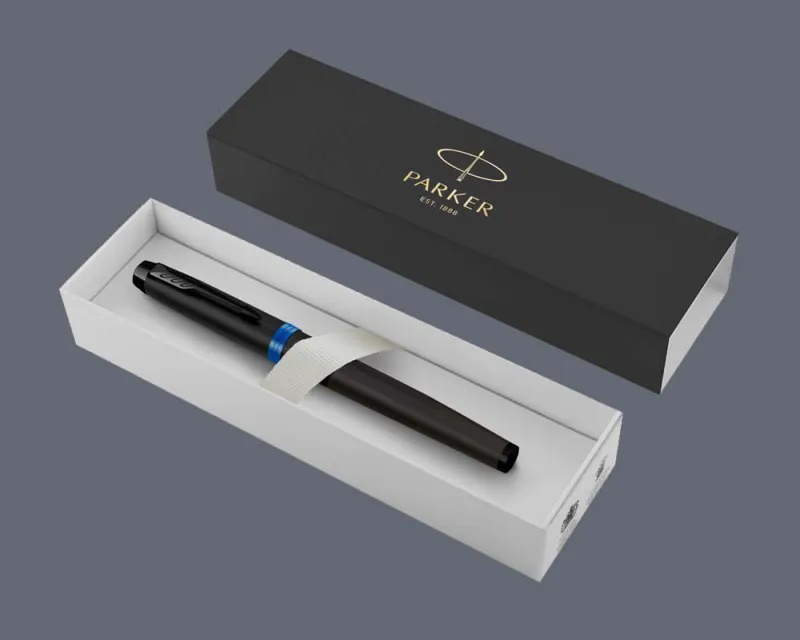 Pióro wieczne Parker IM Professionals Vibrant Ring Marine Blue | Stalówka F - 2172858 + BOX Standard
