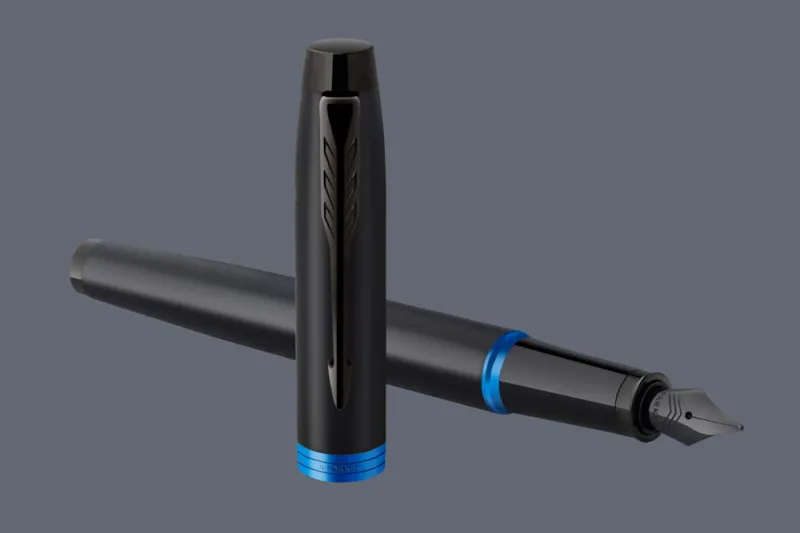Zestaw Pióro wieczne + Długopis Parker IM Professionals Vibrant Ring Marine Blue + Premium Box