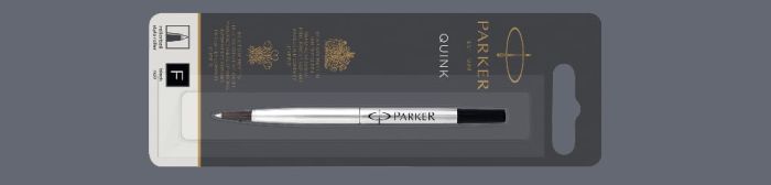 Wkład do pióra kulkowego Parker Czarny | Końcówka F - 1950321
