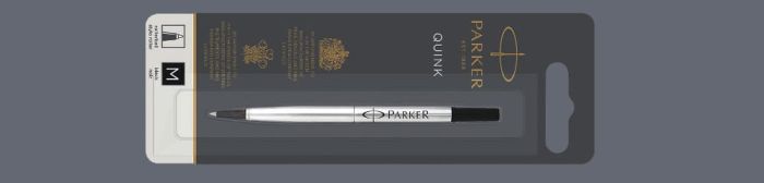 Wkład do pióra kulkowego Parker Czarny | Końcówka M - S0168630