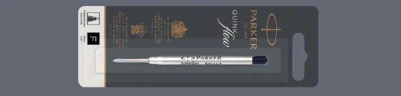 Wkład do długopisu Parker QUINKflow Czarny | Końcówka F - 1950367