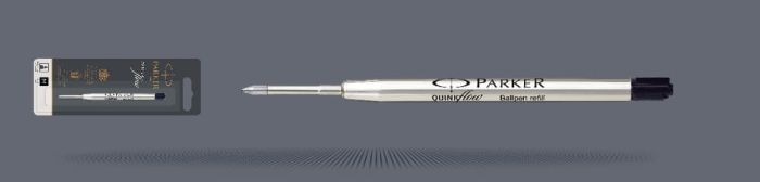 Wkład do długopisu Parker QUINKflow Czarny | Końcówka M - 1950369