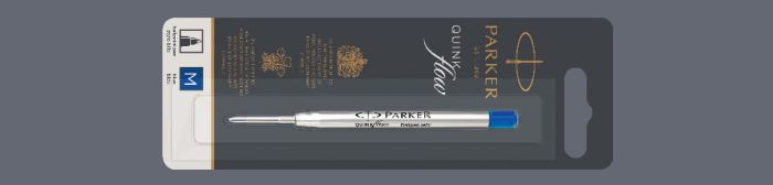 Wkład do długopisu Parker QUINKflow Niebieski | Końcówka M - 1950371
