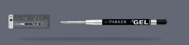 Wkład żelowy do długopisu Parker Czarny | Końcówka F - 2020762