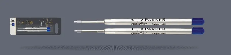 Wkłady do długopisu Parker QUINKflow Niebieskie (2 szt.) | Końcówka M - 1950373