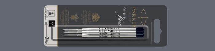 Wkłady do długopisu Parker QUINKflow Czarne (3 szt.) | Końcówka M - 2119151