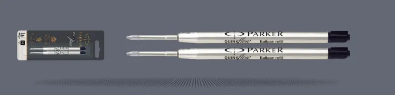 Wkłady do długopisu Parker QUINKflow Czarne (2 szt.) | Końcówka M - 1950372