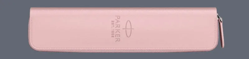 Etui Parker pastelowe różowe zamykane na suwak - 2186242