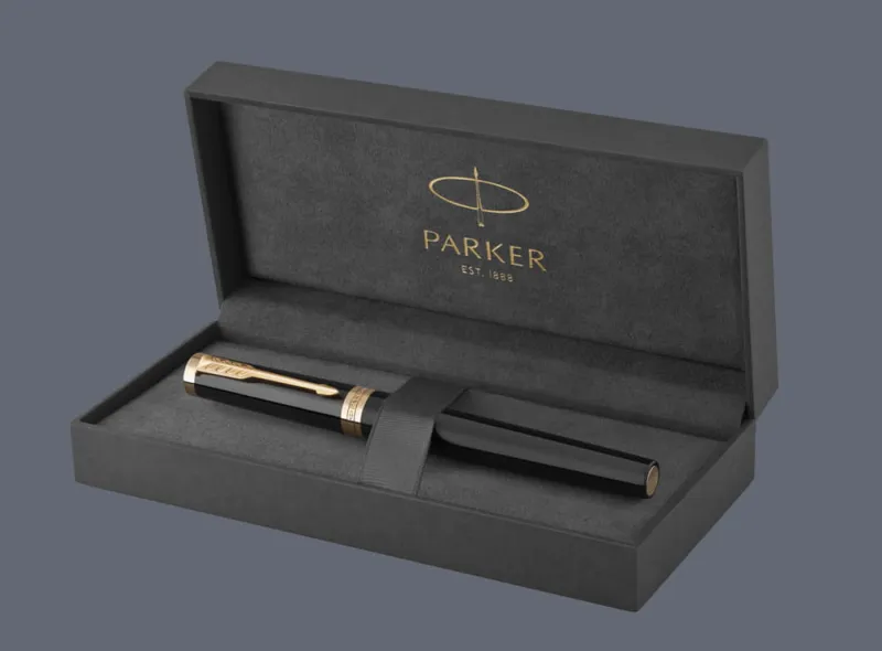 Pióro wieczne Parker Ingenuity Czarny GT | Stalówka F - 2182005 + BOX Premium