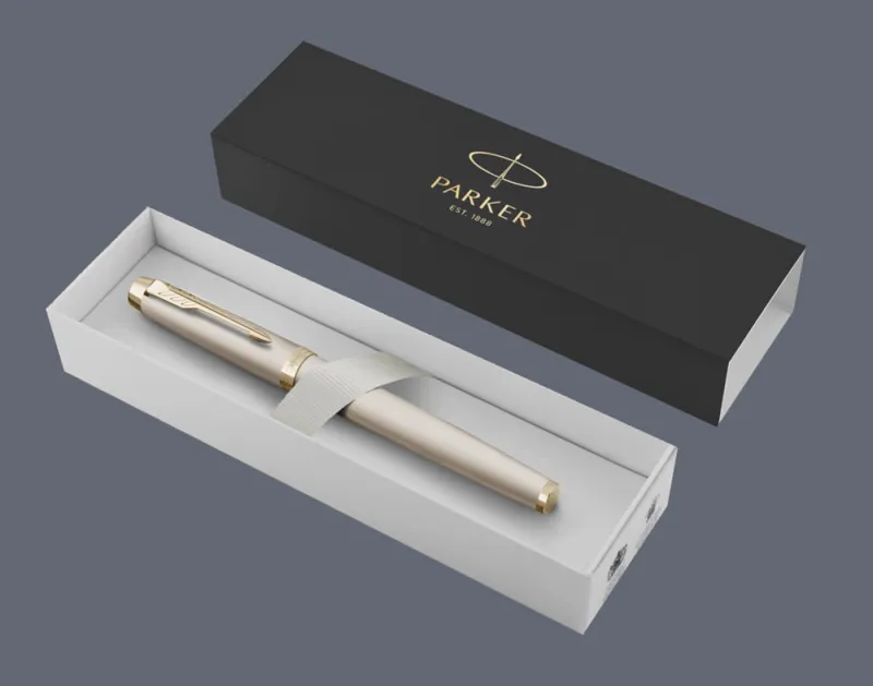 Pióro kulkowe Parker IM Professionals Monochrome Champagne - 2172955  + BOX Standard