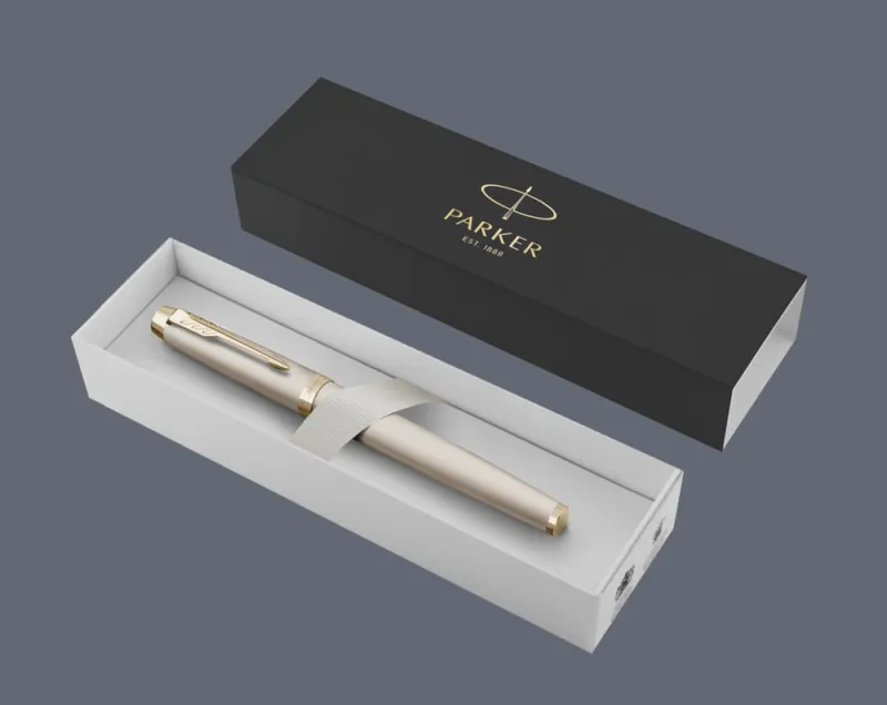 Pióro wieczne Parker IM Professionals Monochrome Champagne | Stalówka F - 2172953 + BOX Standard