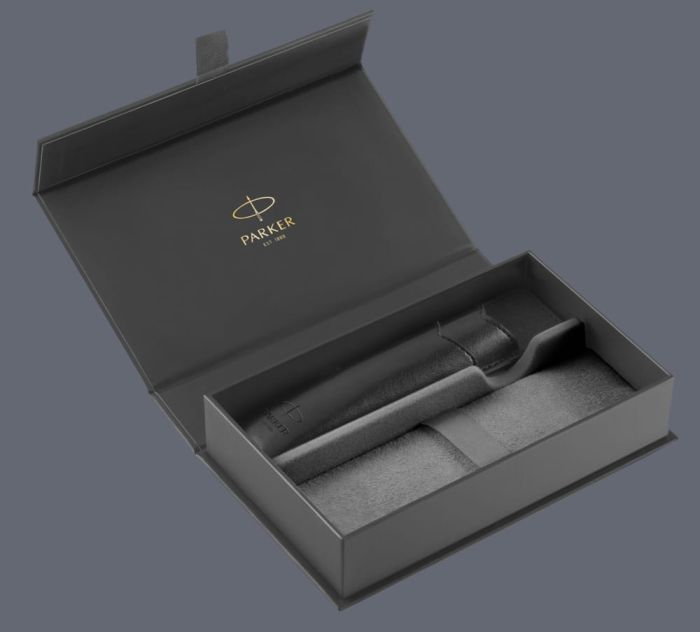 Pudełko Prezentowe Parker + Etui Skóra Eko czarne typu sleeve - na jeden instrument piśmienny - 2195848.JPG