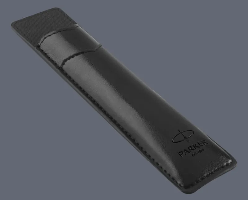 Pudełko Prezentowe Parker + Etui Skóra Eko czarne typu sleeve - na jeden instrument piśmienny - 2195848