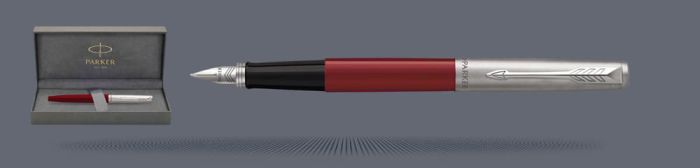 Zestaw Pióro wieczne Parker Jotter Originals Czerwony CT + Box Premium | Stalówka M - 2096872