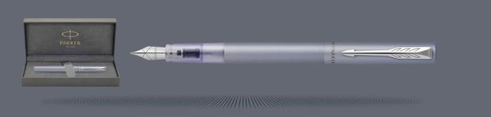 Zestaw Pióro wieczne Parker Vector XL Silver Blue + Premium Box | Stalówka M - 2159745
