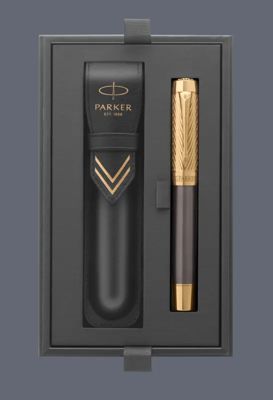 Pióro wieczne Parker Duofold Pioneers GT | Stalówka F/18k - 2201035 + BOX Deluxe + Etui skóra