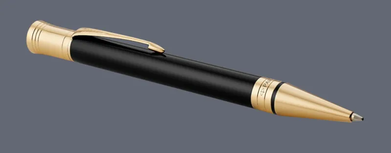 Długopis Parker Duofold Classic Czarny Akryl GT - 1931386