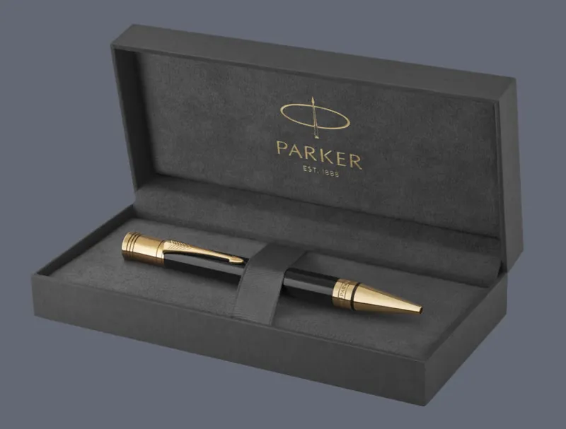 Długopis Parker Duofold Classic Czarny Akryl GT - 1931386 + BOX Premium