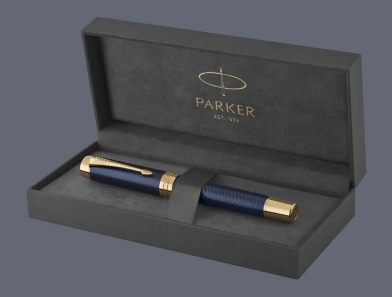 Pióro wieczne Parker Duofold Prestige Centennial Niebieska Jodełka GT | Stalówka F/18k - 1931369 + BOX Premium