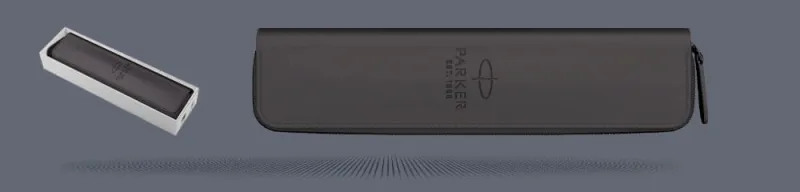 Etui Parker czarne zamykane na suwak - 2216950