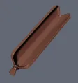 Etui Parker brązowe zamykane na suwak - 2217022