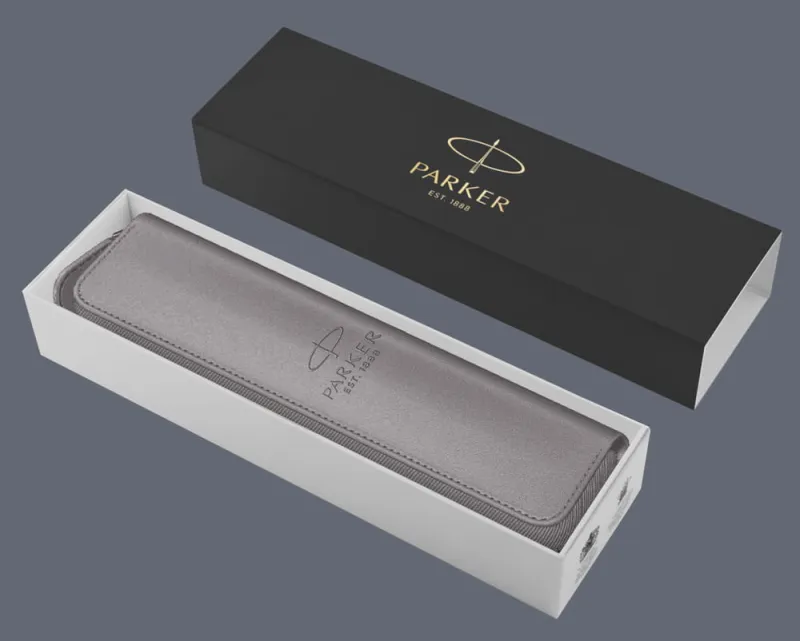 Etui Parker szare zamykane na suwak - 2217021