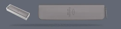 Etui Parker szare zamykane na suwak - 2217021