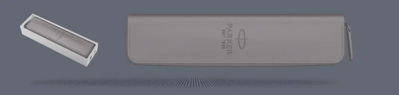 Etui Parker szare zamykane na suwak - 2217021