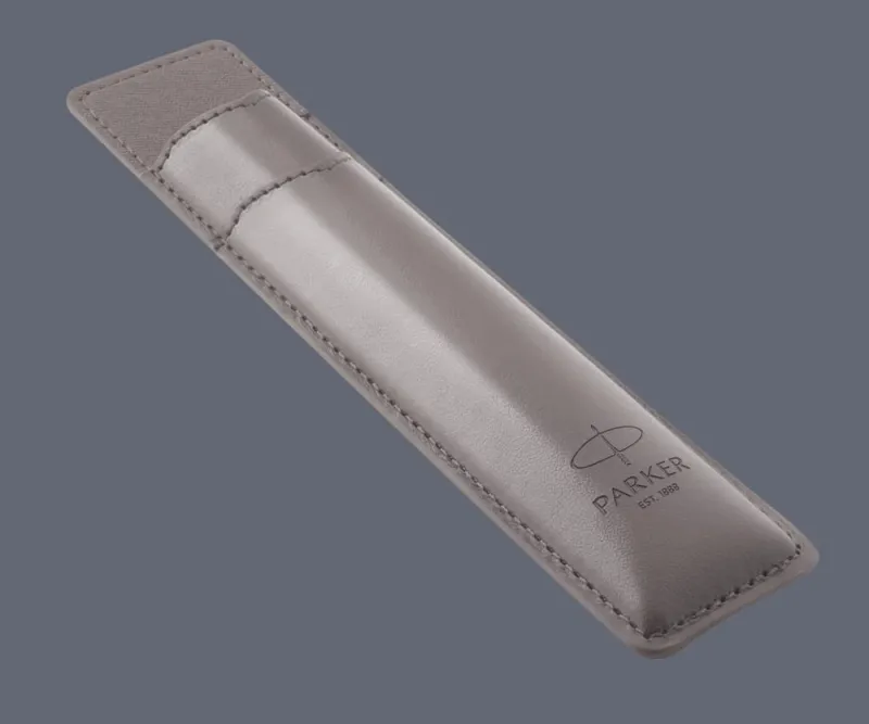 Pudełko Prezentowe Parker + Etui Skóra Eko szare typu sleeve - na jeden instrument piśmienny - 2195848_2216948