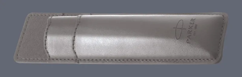Pudełko Prezentowe Parker + Etui Skóra Eko szare typu sleeve - na jeden instrument piśmienny - 2195848_2216948