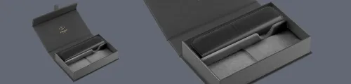 Pudełko Prezentowe Parker + Etui Skóra Eko czarne na suwak - 2195848_2216950