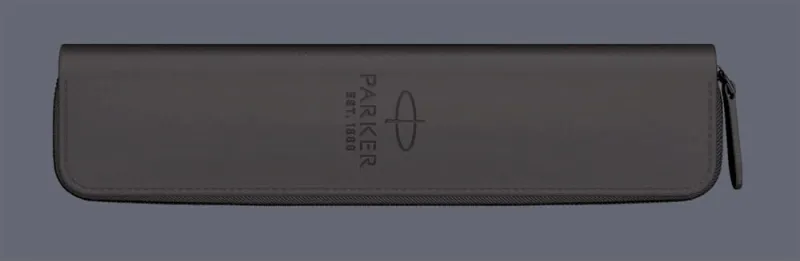 Pudełko Prezentowe Parker + Etui Skóra Eko czarne na suwak - 2195848_2216950
