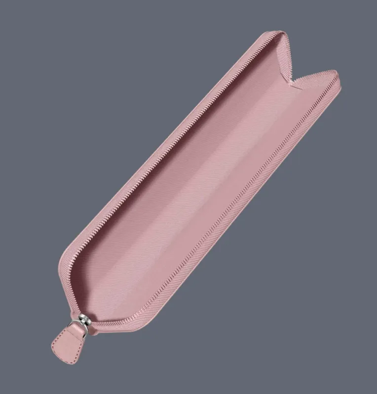 Pudełko Prezentowe Parker + Etui Skóra Eko różowy pastel na suwak - 2195848_2186242