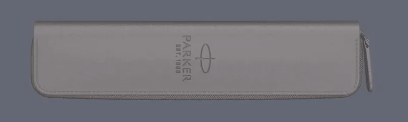 Pudełko Prezentowe Parker + Etui Skóra Eko szare na suwak - 2195848_2217021 .jpg