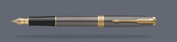 Pióro wieczne Parker Sonnet Core Grey GT | Stalówka M - 2213721