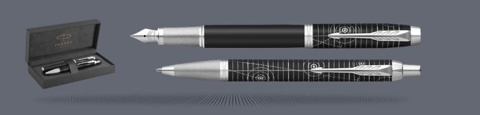 Zestaw Pióro wieczne + Długopis Parker IM Premium Legacy Of Flight CT + Premium Box | Stalówka F - 2228739_2152998