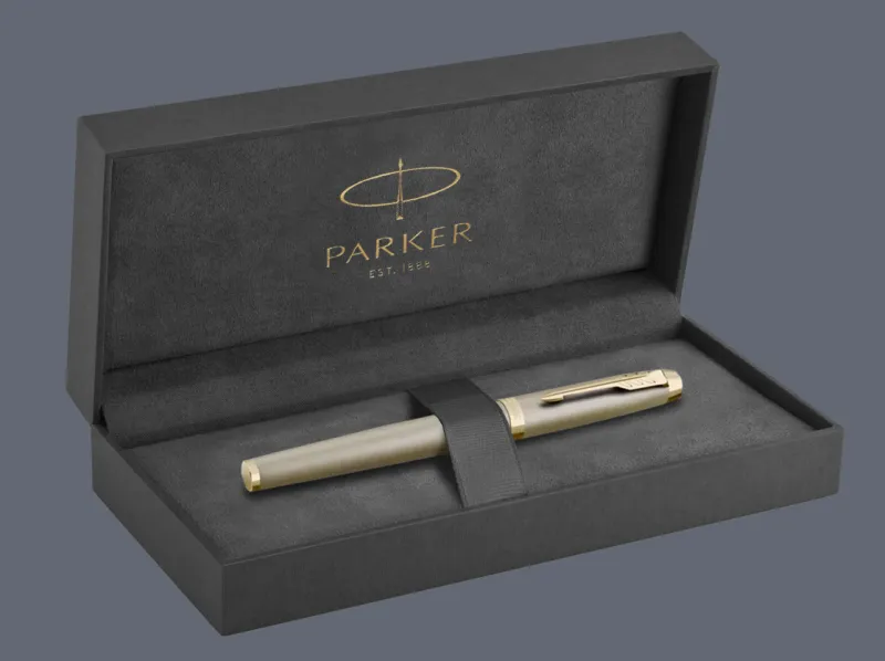 Pióro wieczne Parker IM Rituals Sandstone PVD + Premium Box | Stalówka F - 2235418
