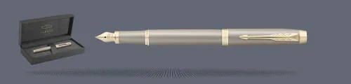 Pióro wieczne Parker IM Rituals Sandstone PVD + Premium Box | Stalówka F - 2235418