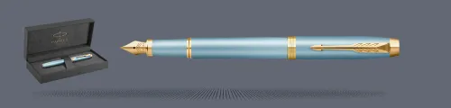 Zestaw Pióro wieczne Parker IM Rituals Turquoise Green GT + Premium Box | Stalówka F - 2203892