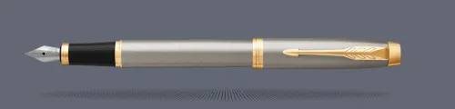 Test Pióro wieczne Parker IM Core Brushed Metal GT | Stalówka F - 1931649