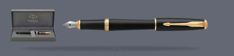 Zestaw Pióro wieczne Parker Urban Core Muted Black GT + Premium Box | Stalówka F - 1931593