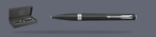 Zestaw Długopis Parker Meridian Glossy Black CT + Premium Box - 2231399