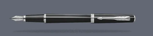 Pióro wieczne Parker Meridian Glossy Black CT | Stalówka F - 2231396