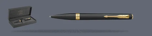Zestaw Długopis Parker Meridian Glossy Black GT + Premium Box - 2231395