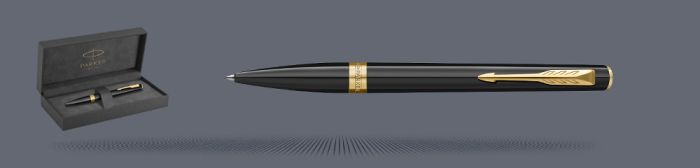 Długopis Parker Meridian Glossy Black GT + Premium Box - 2231395