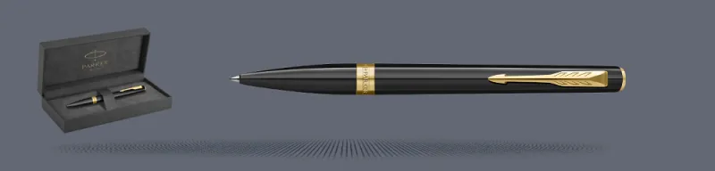Długopis Parker Meridian Glossy Black GT + Premium Box - 2231395
