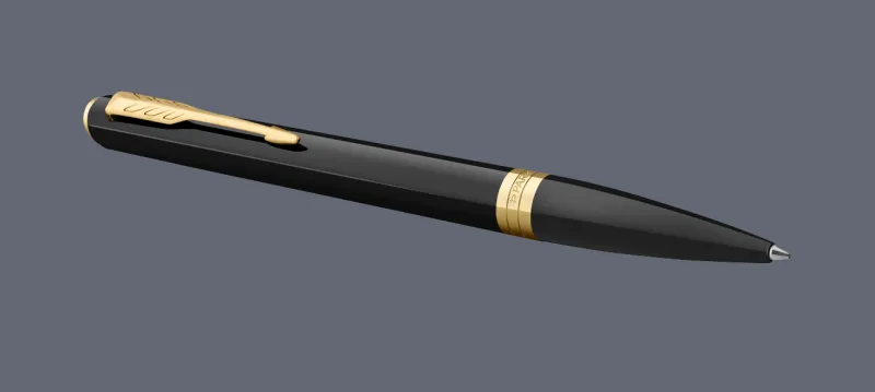 Długopis Parker Meridian Glossy Black GT | 2231395